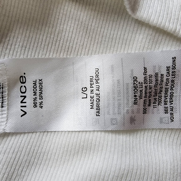 Vince Burgundy Sleeveless Henley Tank Top - Large - Picture 7 of 7